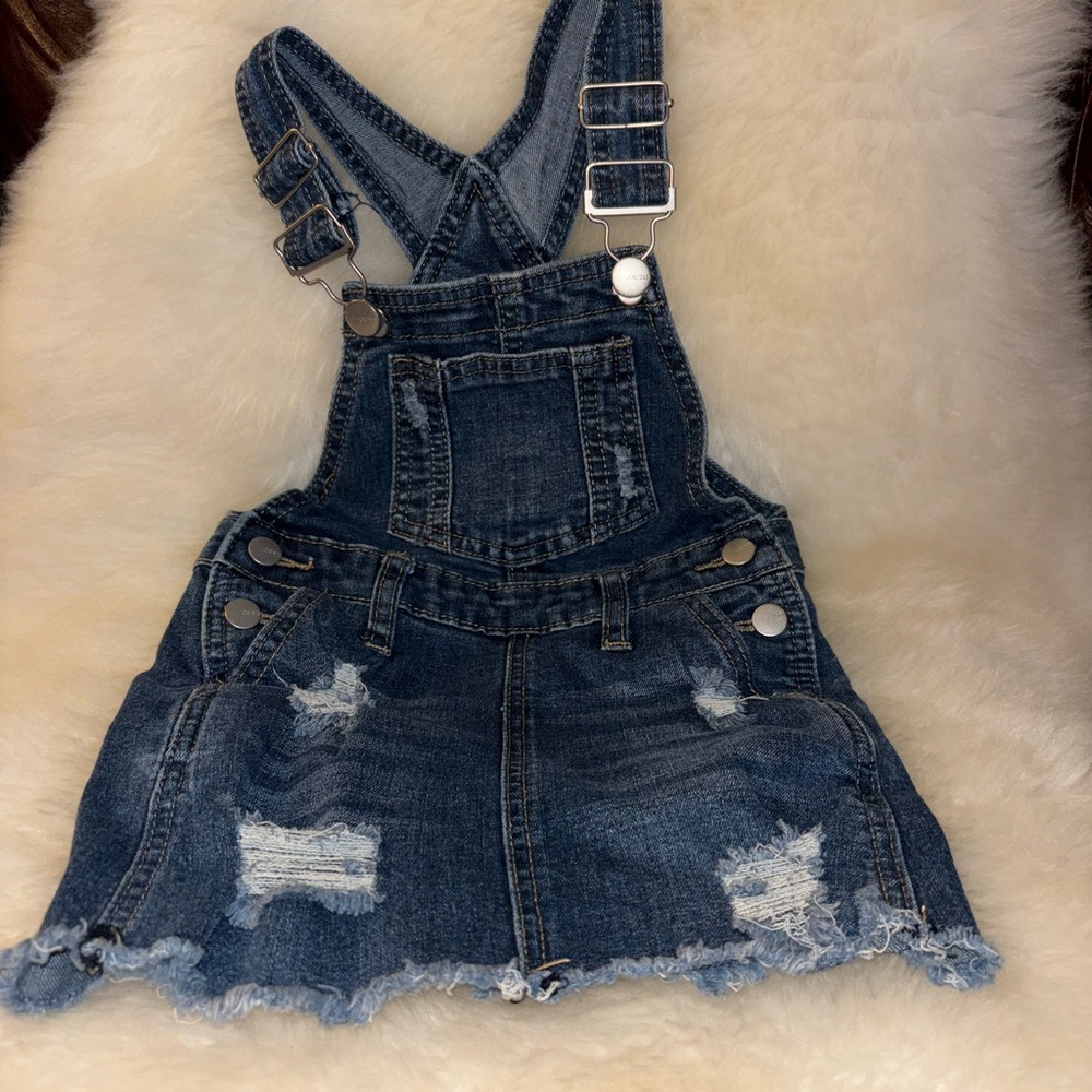 Joe's Jeans Blue Distressed Kids Overalls